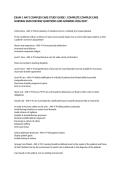 EXAM 1 N471 COMPLEX CARE STUDY GUIDE &vert; COMPLETE COMPLEX CARE NURSING EXAM REVIEW QUESTIONS AND ANSWERS 2026&sol;2027