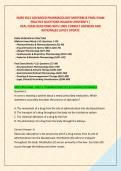NURS 6521 ADVANCED PHARMACOLOGY MIDTERM & FINAL EXAM &NewLine;PRACTICE QUESTIONS WALDEN UNIVERSITY &vert; REAL EXAM QUESTIONS WITH 100&percnt; CORRECT ANSWERS AND &NewLine;RATIONALES LATEST UPDATE 