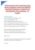 PADI Open Water Diver Final Exam Scuba Diving Certification Actual Exam 2026&sol;2027 with Detailed Rationales &vert; Complete Exam-Style Questions &vert; Pass Guaranteed &ndash; A&plus; Graded&NewLine;&NewLine;