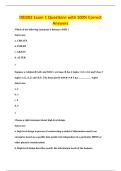 DBI202 Exam 1 Questions with 100&percnt; Correct&NewLine;Answers