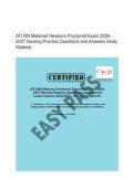 ATI RN Maternal Newborn Proctored Exam &lpar;2026 &sol; 2027&rpar; with NGN 
