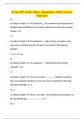 Evan 101 God's Story Questions with Correct&NewLine;Answers