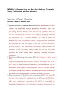 WGU C213 Accounting for Decision Makers Complete Study Guide with Verified Answers