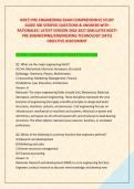 NOCTI PRE-ENGINEERING EXAM COMPREHENSIVE STUDY &NewLine;GUIDE 300 VERIFIED QUESTIONS & ANSWERS WITH &NewLine;RATIONALES&vert; LATEST VERSION 2026-2027 SIMULATES NOCTI &NewLine;PRE-ENGINEERING&sol;ENGINEERING TECHNOLOGY &lpar;3475&rpar; &NewLine;OBJECTIVE ASSESSMENT