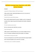 MCOLES Licensing Exam Questions with 100&percnt;&NewLine;Correct Answers