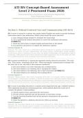 ATI RN CONCEPT-BASED LEVEL 2 PROCTORED EXAM 2026 &vert; Verified Questions & Detailed Rationales &vert; Pass Guaranteed - A&plus; Graded&NewLine;&NewLine;