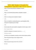 NFPA 1081 Module 4 &lpar;Portable Fire&NewLine;Extinguishers&rpar; Questions with Correct Answers
