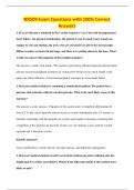 NR509 Exam Questions with 100&percnt; Correct&NewLine;Answers