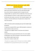 NR509 Exam Review Questions with 100&percnt;&NewLine;Correct Answers