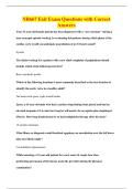 NR667 Exit Exam Questions with Correct&NewLine;Answers
