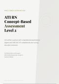 ATI RN CONCEPT-BASED LEVEL 2 PROCTORED EXAM 2026&sol;2027 &vert; Verified Q&A with Explanations &vert; Graded A&plus; &vert; Pass Guaranteed - A&plus; Graded&NewLine;&NewLine;