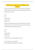 NU 650 Exam Questions with 100&percnt; Correct&NewLine;Answers