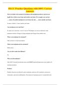 OLCC Practice Questions with 100&percnt; Correct&NewLine;Answers