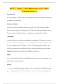OLCC Study Guide Questions with 100&percnt;&NewLine;Correct Answers