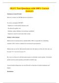 OLCC Test Questions with 100&percnt; Correct&NewLine;Answers