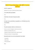 OLCC Exam Questions with 100&percnt; Correct&NewLine;Answers