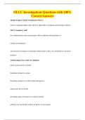 OLCC Investigations Questions with 100&percnt;&NewLine;Correct Answers