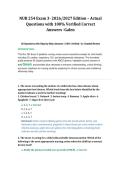NUR 254 Exam 3- 2026&sol;2027 Edition &ndash; Actual Questions with 100&percnt; Verified Correct Answers -Galen 