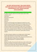 WV SEPTIC INSTALLER EXAM &vert; REAL EXAM VERIFIED &NewLine;QUESTIONS AND DETAILED ANSWERS WITH RATIONALES - &NewLine;COMPREHENSIVE LATEST VERSION 2026&sol;2027  &NewLine;&lpar;PASS GUARANTEE&rpar;