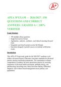 APEA 3P EXAM &mdash; 2026&sol;2027 &vert; 150  QUESTIONS AND CORRECT  ANSWERS &vert; GRADED A&plus; &vert; 100&percnt;  VERIFIED