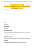 UTMB 5355 ADVANCED&NewLine;PATHOPHYSIOLOGY Exam 1 Questions with&NewLine;100&percnt; Correct Answers