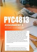 PYC4813 Assignment 3 Semester 2 2026 - Due 19 October 2026
