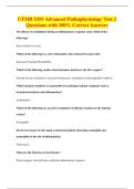UTMB 5355 Advanced Pathophysiology Test 2&NewLine;Questions with 100&percnt; Correct Answers