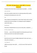 WX 201 18 Questions with 100&percnt; Correct&NewLine;Answers