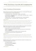 NSG552 EXAM 1 PSYCHOPHARMACOLOGY 2026&sol;2027 &vert; Wilkes University Study Bundle with Complete Q&A & Rationales &vert; Pass Guaranteed - A&plus; Graded