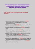 NURS 6521 WEEK 11 FINAL &vert; PROCTORED EXAM PREP &plus; PHARMACOLOGY MNEMONICS COMPLETE EXAM QUESTIONS AND VERIFIED ANSWERS&NewLine;&NewLine;