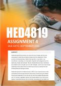 HED4819 Assignment 4 Semester 2 2026 - Due September 2026