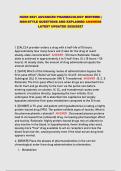 NURS 6521 ADVANCED PHARMACOLOGY MIDTERM &vert; NGN STYLE QUESTIONS AND EXPLAINED ANSWERS LATEST UPDATED 2026&sol;2027