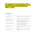 ATI Comprehensive Exit Exam&colon; 180 Questions & Answers  WELL GRADED&comma; BEST ATI COMPREHENSIVE &lpar;NEW 2025 &sol; 2026 UPDATE&rpar; QUESTIONS WITH VERIFIED ANSWERS &vert;100&percnt; CORRECT &vert; A&plus; GRADE&period;&NewLine;&NewLine;