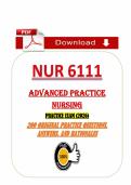 NUR 6111 Advanced Practice Nursing &lpar;PDF&rpar; &vert; &lpar;2026&rpar; Practice Exam &vert; Study Guide &lpar;Walden University&rpar;