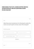 MORE BCMAS STUDY SETS &vert; BOARD CERTIFIED MEDICAL AFFAIRS SPECIALIST PRACTICE QUESTIONS & EXAM REVIEW 2026&sol;2027 