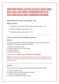 NRNP 6665 Week 11 Final Exam &lpar;Latest 2026 &sol; 2027&rpar; Qs & Ans&colon; Most Comprehensive to Pass the Exam&comma; 100&percnt; Verified&lpar;UPDATED&rpar;