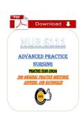 NUR 6111 Advanced Practice Nursing &lpar;PDF&rpar; &vert; &lpar;2026&rpar; Practice Exam &vert; Advanced Nursing