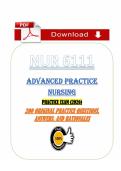 NUR 6111 Advanced Practice Nursing &lpar;PDF&rpar; &vert; &lpar;2026&rpar; Practice Exam &vert; Advanced Nursing