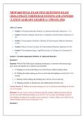 NRNP 6665 FINAL EXAM VERSIONS A B & C 2026&sol;2027 &vert; 300 Q&A with Rationales &vert; Walden University PMHNP &vert; Pass Guaranteed &ndash; A&plus; Graded