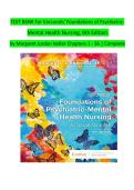 TEST BANK For Varcarolis' Foundations of Psychiatric Mental Health Nursing&comma; 9th Edition by Margaret Jordan Halter Chapters 1 - 36 &vert; Complete
