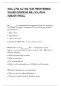 WGU C785 ACTUAL TEST PAPER PREMIUM&NewLine;SOLVED QUESTIONS FULL SOLUTION&NewLine;ALREADY PASSED