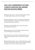 WGU C955 COMPREHENSIVE TEST BANK&NewLine;COMPLETE QUESTIONS AND ANSWERS&NewLine;PRACTICE SOLUTION VERIFIED