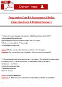 Progressive Care RN Assessment A &ndash; Relias &lpar;Latest 2026&sol;2027 Update&rpar; Complete Questions and Answers&comma; 100&percnt; Verified Graded A&plus;