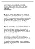WGU C963 EXAM REVIEW UPDATED&NewLine;COMPLETE QUESTIONS AND ANSWERS&NewLine;GRADED A&plus;