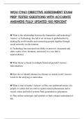WGU C963 OBJECTIVE ASSESSMENT EXAM&NewLine;PREP TESTED QUESTIONS WITH ACCURATE&NewLine;ANSWERS FULLY UPDATED 100 PERCENT