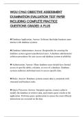 WGU C963 OBJECTIVE ASSESSMENT&NewLine;EXAMINATION EVALUATION TEST PAPER&NewLine;INCLUDING COMPLETE PRACTICE&NewLine;QUESTIONS GRADED A PLUS