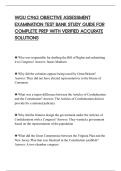 WGU C963 OBJECTIVE ASSESSMENT&NewLine;EXAMINATION TEST BANK STUDY GUIDE FOR&NewLine;COMPLETE PREP WITH VERIFIED ACCURATE&NewLine;SOLUTIONS