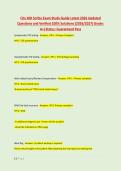 City MD Scribe Exam Study Guide Latest 2026 Updated &NewLine;Questions and Verified 100&percnt; Solutions &lpar;2026&sol;2027&rpar; Grade&colon; &NewLine;A&plus;&vert;Status&colon; Guaranteed Pass 