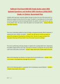 Hallmark Final Exam BSN-205 Study Guide Latest 2026 &NewLine;Updated Questions and Verified 100&percnt; Solutions &lpar;2026&sol;2027&rpar; &NewLine;Grade&colon; A&plus;&vert;Status&colon; Guaranteed Pass 
