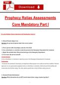 Prophecy Relias Assessments &ndash; Core Mandatory Part I &lpar;Latest 2026&sol;2027 Update&rpar; Questions and Answers&comma; 100&percnt; Verified Graded A&plus;
